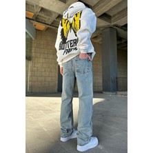 No362 A104-8 Yıkamalı Baggy Indigo