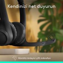 Logitech Zone 300 Gürültü Önleyici Mikrofonlu Kablosuz Bluetooth Kulaklık - Siyah