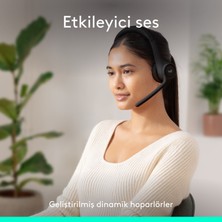 Logitech Zone 300 Gürültü Önleyici Mikrofonlu Kablosuz Bluetooth Kulaklık - Siyah