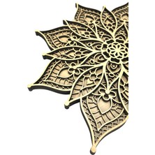 Capellawoodworks Mandala Çok Katmanlı Dekoratif Duvar Süsü