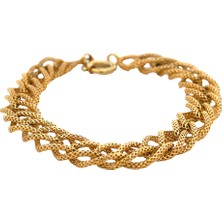 Altınöz Mücevherat Sık ve Hareli Şık Samanyolu Modeli Yeşil Altın Bileklik