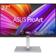 ASUS PROART PA278CGV   27 2K IPS HDR400 2560x1440 5MS 144HZ DP HDMI USB-C MM VESA 3YIL 95% DCI-P3, CALMAN SERTIFIKALI, PD 90W, PIVOT Monitör