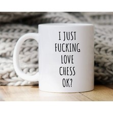 Bexdore Ben Satrancı Seviyorum Ok Kupa - Satranç Kupa - Satranç si - Satranç Ingilizce Kupa Bardak