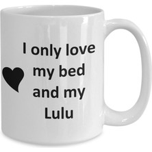 Bexdore Lulu Lover Kupa - Kedi Köpek Kuş Evcil Hayvan Adı - Love My Lulu Adı Kahve - Ingilizce Kupa