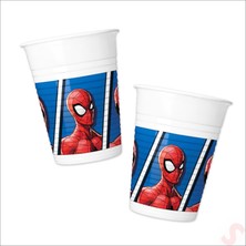 Süsle Bebek ve Parti Spiderman Crime Fighter Plastik Bardak - 8 Adet