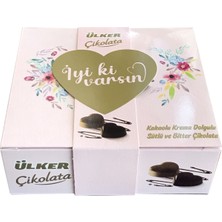 Ülker Çikolata Iyi Ki Varsın Sütlü ve Bitter 123 gr x 4 Adet