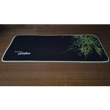 Sge Teknoloji Razer 70X30 cm Fosforlu Ipli Speed Kaymaz Taban Dikişli Oyuncu Gaming Mouse Pad