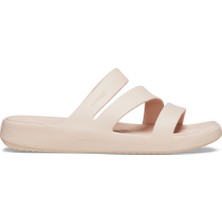 Crocs Getaway Strappy Kadın Terlik Düz Topuklu Tasarımıyla Rahat Adımlar Sunar