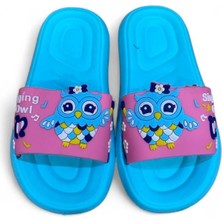 Cihan Shoes Gezer Kız Çocuk Plaj Havuz Banyo Günlük Terlik Mor Renk