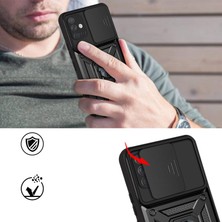 Case 4u Xiaomi Redmi Note 10 Pro Kılıf Ultra Korumalı Yüzüklü Manyetik Sürgülü Vega Kapak Lacivert