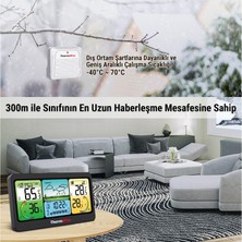 Thermopro TP280B 7" Wi-Fi Iç ve Dış Mekan Dijital Sıcaklık, Nem, Basınç Ölçer ve Hava Tahmin Istasyonu