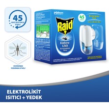 Raid Elekro Likit Cihaz ve 1 Yedek, 45 Gece (Sivrisineklere Karşı)