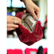 Plush Studio Pufcase  Toscana Peluş Kumaş, Makyaj Çantası 10X20X10 cm Ithal Tüy Dökmez