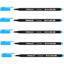 Pensan 6500 Fineliner Açık Mavi 5 Adet