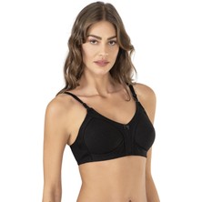 NBB Penye Sütyen Siyah 105 Beden Kadın Toparlayıcı Özellikli Rahat Kumaş