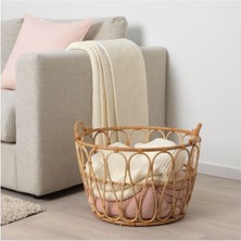 IKEA Snıdad, Sepet 54X39 Cm, Rattan Meridyendukkan Ev Dekorasyonu