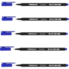 Pensan 6500 Fineliner Mavi 5 Adet