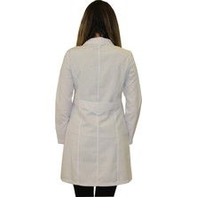 İkra Forma Gömlek Yaka Kadın Ceket Boy - Uzun Kol Doktor Önlüğü , Öğretmen , Laboratuvar , Hastane Forması , Beyaz Önlük