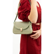 Valu Accessorize Freyja Askılı Gold Toka Detaylı Mint Yeşili Kadın Omuz Çantası