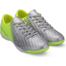 Slazenger Gri Futbol Erkek Çocuk Halı Saha Ayakkabı