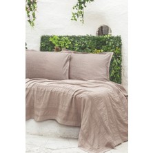 Altınbaşak River 4 Parça Çift Kişilik Pike (230X250), Fıttd. Çarşaf , Yastık Kılıfı Takımı  Pamuk
