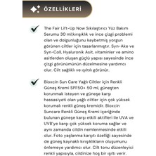 Bioxcin Renkli Güneş Kremi SPF50+ 50 ml & The Fair. Lift-Up Now Sıkılaştırıcı Yüz Bakım Serumu 30 ml