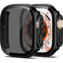 Megafox Teknoloji Apple Watch Ultra 49 mm Uyumlu Privacy Hayalet Ekran Koruyucu 360 Kasa ve Ekran Gizli Koruma Gard