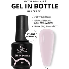 Protez Tırnak Jeli, Gel In Bottle No.10, Yarı Şeffaf Açık Lila, 18 ml