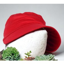 Shopiolog Fiyonk Detaylı Arkası Ayarlı Kadın Vizör Şapka Fiyonklu Geniş Kadın Şapka