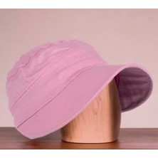 Shopiolog Fiyonk Detaylı Arkası Ayarlı Kadın Vizör Şapka Fiyonklu Geniş Kadın Şapka