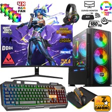 Zeiron DRX44 Ryzen 5 3600 32GB 256GB Ssd+1tb HDD GTX1650 27" 165Hz Oyuncu Masaüstü Bilgisayar