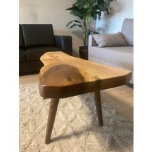 Kastawoods 2230120 Ceviz El Yapımı Kütük Orta Sehpa 90X45