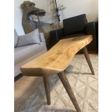 Kastawoods 2230120 Ceviz El Yapımı Kütük Orta Sehpa 90X45