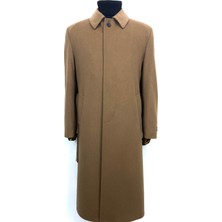 Şan 1070 Model Erkek Camel Bebe Yaka Kemerli Uzun Palto