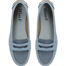 Miss F DS24005 4fx Mavi Kadın Loafer