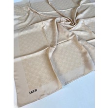 Aker Krem Elegance Monogram Eşarp 1090500-981