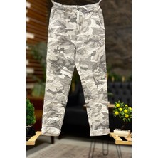 Sahnemoda Kamuflaj Desen Bel Latikli Italyan Pantolon