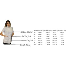 İkra Forma Hakim Yaka Kadın Ceket Boy - Kısa Kol Doktor Önlüğü , Öğretmen , Laboratuvar , Hastane Forması , Beyaz Önlük