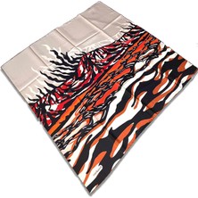 Cacharel Renkli Zebra Desen Tivil İpek Eşarp 7825313  -  931