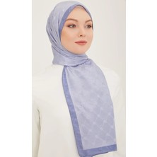 Armine Trend Monogram Şal 2 - 120  -  Mavi