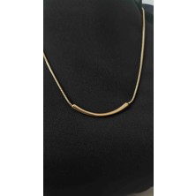 Stainless Çelik  Gold Kolye
