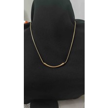 Stainless Çelik  Gold Kolye