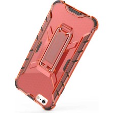 Megafox Teknoloji Apple iPhone 6 Uyumlu Kılıf Klik Silikon, Kırmızı