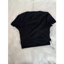 Pinkys Zincirli Crop Tshirt