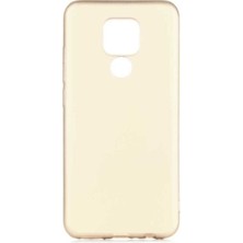 Megafox Teknoloji General Mobile 20 Uyumlu Kılıf Premier Silikon Kapak, Gold