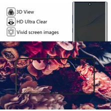 MTK Moveteck Samsung Galaxy Note 10 Plus Ekran Koruyucu Hayalet Seramik Cam Mat Privacy Tam Kaplar Oval Kavisli