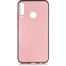 Megafox Teknoloji Huawei P40 Lite E Uyumlu Kılıf Premier Silikon Kapak, Rose Gold