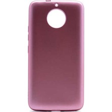 Megafox Teknoloji Lenovo Moto G5S Uyumlu Kılıf Premier Silikon Kapak, Rose Gold