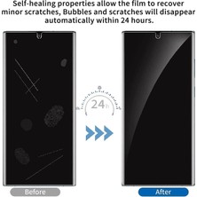 MTK Moveteck Samsung Galaxy S22 Ultra Ekran Koruyucu Hayalet Seramik Cam Mat Privacy Tam Kaplar Oval Kavisli