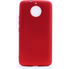 Megafox Teknoloji Lenovo Moto G5S Uyumlu Kılıf Premier Silikon Kapak, Kırmızı